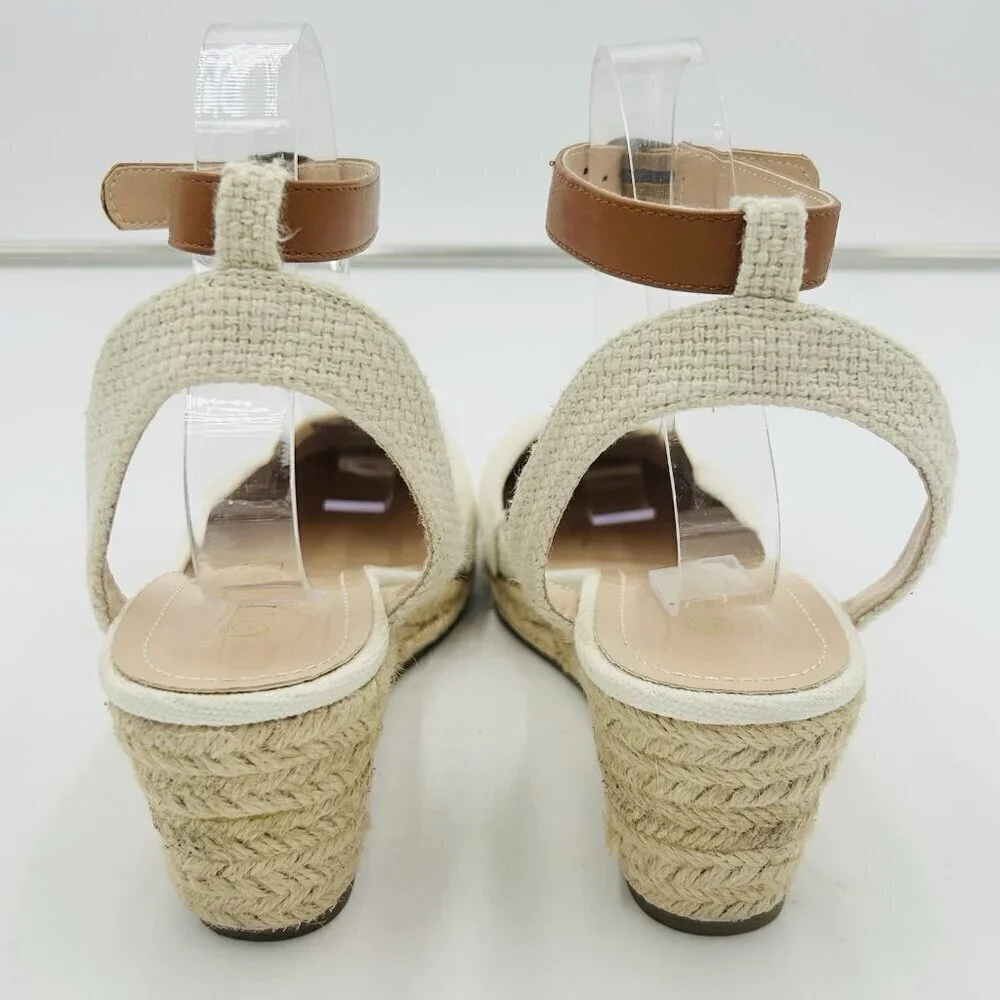 DREAM PAIRS Women's Closed Toe Size 8.5 Ankle Strap Espadrilles Wedge Sandals